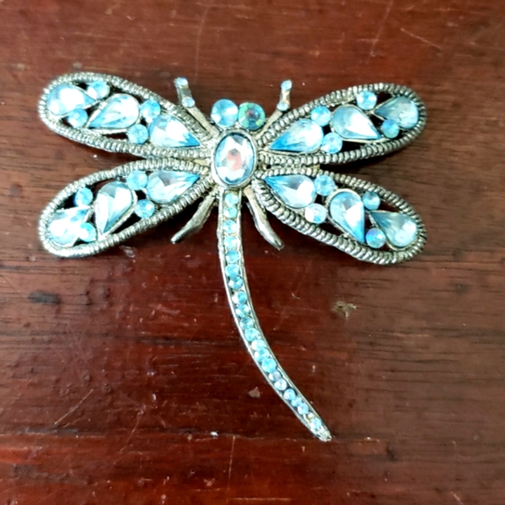 Light Blue Dragonfly Brooch